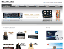 Tablet Screenshot of boxoftrix.de